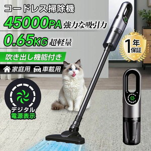 �|���@ �R�[�h���X �n���f�B 45000pa�z���� ������ �T�C�N������ ���͋z�� �[�d�� �w�b�h���C�g 5WAY �X�e�B�b�N HEPA�t�B���^�[ �y�ʃn���f�B�|���@ USB-TypeC�[�d�� �n���f�B�N���[�i�[ �ȃG�l ��