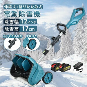 電動除雪機 除雪機 充電式 コードレス除雪機 雪かき 家庭用 電動 3.0AH 21V バッテリー充電器 除雪幅30cm 除雪器具 電動除雪スコップ ショベル 雪かき機 小型 除雪用品 シャベル 軽量 便利 雪か