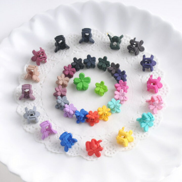 楽天市場 ヘアクリップ ミニ お花 お花クリップ ヘアピン ヘアクリップ ミニ髪爪クリップ 前髪クリップ 髪留め 髪飾り 可愛い パステルカラー くすみカラー 女の子 ふたご 双子 World Twins