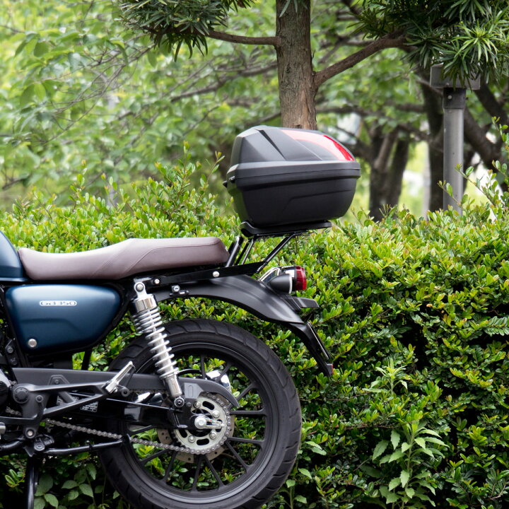 楽天市場 送料無料 ホンダ Gb350専用 リアキャリア 32l リアボックス セット Wca 55 Hwb32 トップケース バイクボックス インナー付き 荷台 ブラック ツーリング 通勤 カスタムパーツ バイク 積載 外装パーツ カスタムパーツ World Walk ワールドウォーク あす楽