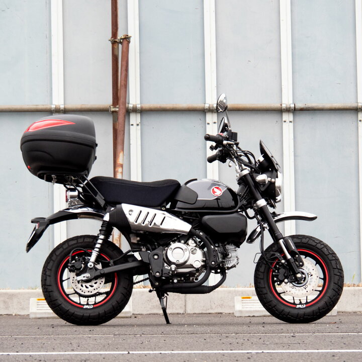 楽天市場 送料無料 ホンダ モンキー125 Jb03 用リアキャリア 43l リアボックス セット Wca 57 Hwb43 トップケース バイクボックス インナー付き 荷台 ブラック ツーリング 通勤 カスタムパーツ バイク 積載 外装パーツ カスタムパーツ World Walk ワールドウォーク あす