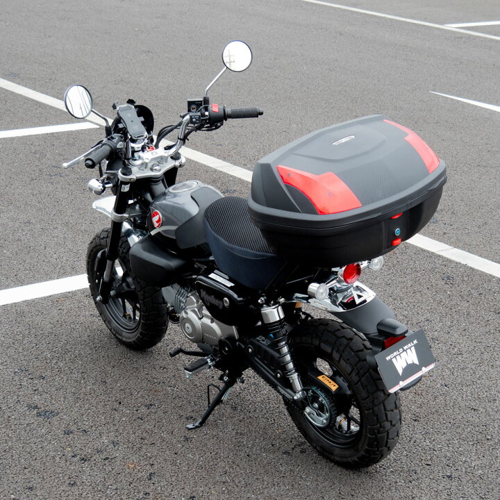 楽天市場 送料無料 ホンダ モンキー125 Jb03 用リアキャリア 48l リアボックス セット Wca 57 Hwb48 トップケース バイクボックス インナー付き 荷台 ブラック ツーリング 通勤 カスタムパーツ バイク 積載 外装パーツ カスタムパーツ World Walk ワールドウォーク あす