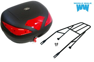 1年保証付 ツーリングネット付スーパーカブ125 C125 JA48 用 リアキャリア 43L リアボックスセット大容量 リアボックス 43リッター リアボックスセット オーバーキャリア 大型 キャリア 延長キャ