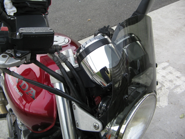 CB400SF 汎用 ウインドスクリーン ミニカウル 風防 バイク用 クリア