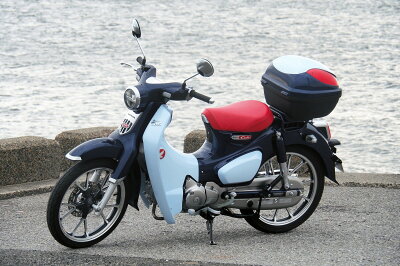 楽天市場 送料無料 ホンダ スーパーカブ125 専用リアボックス Hwb32 2パールニルタバブルー レトロブルーパールカデットグレー パールシュガーケーンベージュ パールシャイニングブラック パールシュガーケンベージュバイク 純正色 新色 塗装 ボックス パーツ 外装