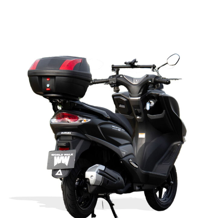 楽天市場】1年保証付 リアボックス 32L 汎用 トップケース バイク