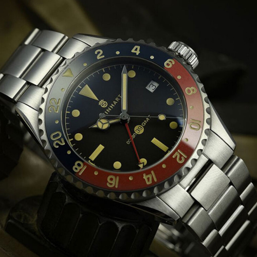スタインハート/Steinhart/腕時計/オーシャン/Ocean 39 Vintage GMT Premium Blue-Red  Ceramic/ダイバーズウォッチ/メンズ/スイスメイド | AriRi 公式