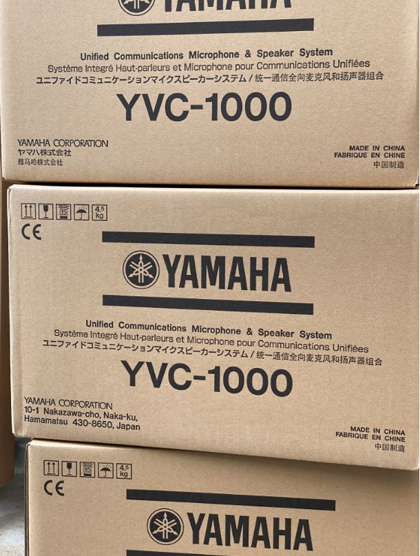 使い勝手の良い ヤマハ ユニファイドコミュニケーションマイクスピーカーシステム YVC-1000 ヘッドセット・イヤホンマイク 