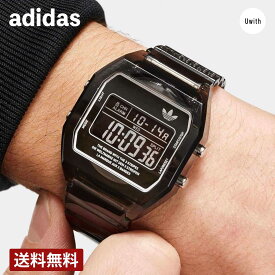 【公式代理店】《2024年春夏新作》adidas アディダス 腕時計 DIGITAL TWO Crystal クォーツ ブラック / ブラック AOST24064 / AOST24064 デジタル