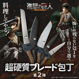 第2弾 GARRACK ギャラック ｢進撃ノ巨人｣×NiNJA 関市の包丁超硬質ブレード包丁 三徳包丁 ブラック 三徳包丁 シルバー ペティナイフ シルバー ペティナイフ ブラック パン切り包丁