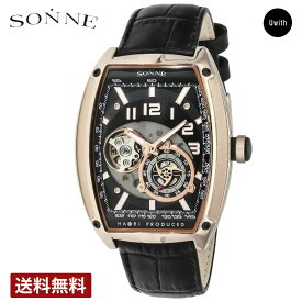 【公式ストア】SONNE ゾンネ メンズ腕時計 日本製 ×ハオリ N029 watch SO-N029PGBK ブランド 時計