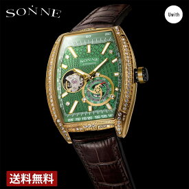 【公式ストア】SONNE ゾンネ メンズ腕時計 日本製 S032 watch SO-S032YGZBR ブランド 時計