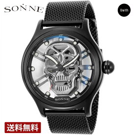 【公式ストア】SONNE ゾンネ メンズ腕時計 日本製 S162 watch SO-S162BKSV ブランド 時計
