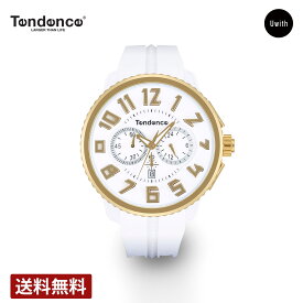 ＼お買い物マラソンP10倍／【公式ストア】TENDENCE テンデンス 腕時計 ガリバーラウンドクロノ クォーツ ホワイト TY046019 4年保証