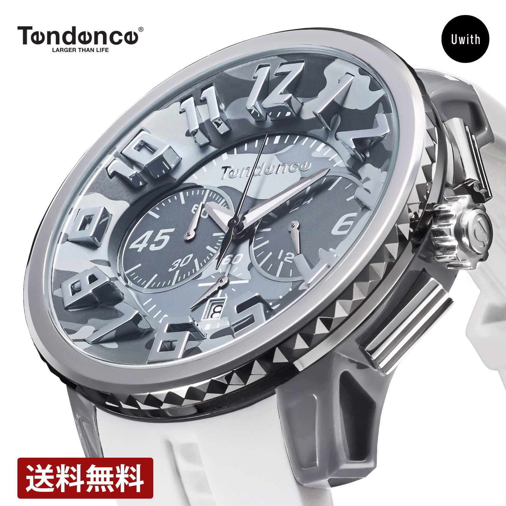 TENDENCE/テンデンス GULLIVER CAMO 腕時計 TDC-TY046022-WH メンズ-
