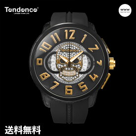 ＼期間限定P10倍／【公式ストア】TENDENCE テンデンス ガリバースカル スカル ドクロ ロック パンク ゴシック 2023年新作 黒金 ブラックコーデ TY046028 メンズ腕時計 プレゼント 入学 祝い