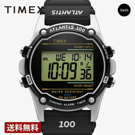【公式ストア】TIMEX タイメックス アトランティス100 日本限定 スポーツウォッチ ランニング レトロファッション アメカジ クォーツ ブラック TW2U31000 時計 人気 ブランド