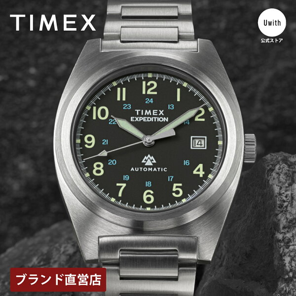 【レビュー特典あり】【ブランド直営店】TIMEX タイメックス Expedition Capstone Automatic 自動巻 ブラック TW2Y39600