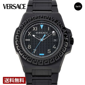 ＼期間限定P10倍／【公式ストア】VERSACE ヴェルサーチェ GRECA REACTION クォーツ メンズ ブラック VE3I00622 腕時計 ブランド メーカー保証2年+延長保証登録＋2年