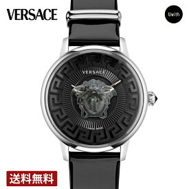 ＼期間限定P10倍／【公式ストア】VERSACE ヴェルサーチェ MEDUSA ALCHEMY クォーツ ブラック VE6F00123 腕時計 ブランド メーカー保証2年+延長保証登録＋2年