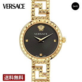 ＼スーパーセール ポイントP10倍／【公式ストア】VERSACE ヴェルサーチェ GRECA GODDESS クォーツ レディース ブラック VE7A00423 腕時計 ブランド メーカー保証2年+延長保証登録＋2年