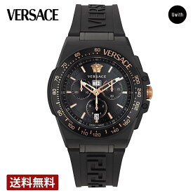 ＼期間限定P10倍／【公式ストア】VERSACE ヴェルサーチェ GRECA EXTREME クォーツ メンズ ブラック VE7H00323 腕時計 ブランド メーカー保証2年+延長保証登録＋2年