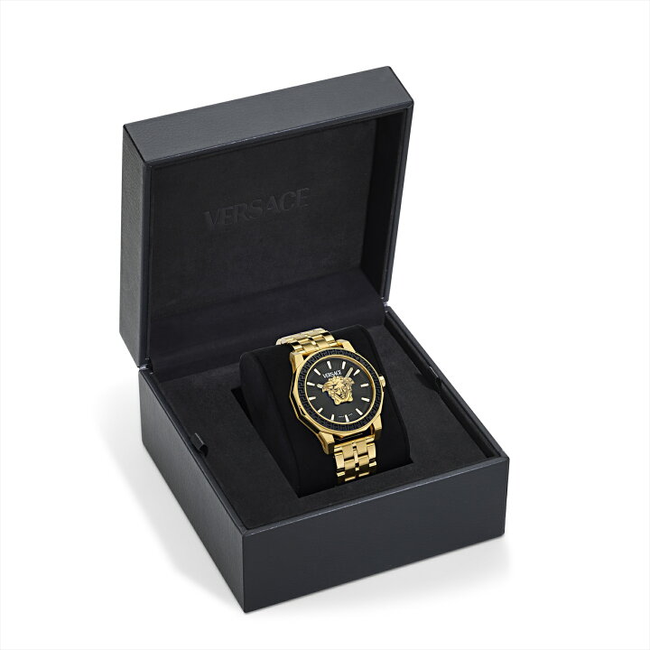 美品 ヴェルサーチ VERSACE クロノ メデューサ 腕時計 箱 H404 楽天  