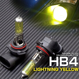 【ネコポスで送料無料】 カムリ 前期 ACV30系 H13.10～H16.6 HB4 ハロゲンバルブ 12V / 55W イエロー / 黄色 / 3000K フォグランプ アズーリ