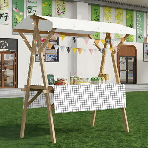 【特定商品!店舗オープン時間限定!ポイント3倍】屋台ブース 木製 仮設屋台セット 折りたたみ式 幅120/150CM 車輪付きの木製フードカート 屋外販売スタンド 耐荷重150kg 木製屋台 移動販売ブ