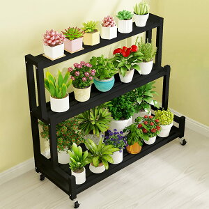 フラワースタンド フラワーラック 園芸ラック 3段 キャスター付き ガーデンラック ガーデニング 棚 花棚 植物棚 盆栽棚 多肉植物棚 収納ラック 花台 鉢植え 植木鉢スタンド ガーデンスタン