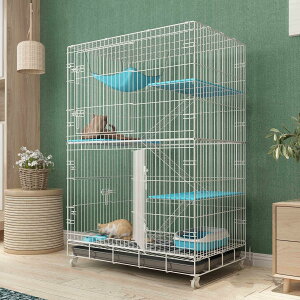 猫用ケージ 90X60X135CM 多段式選択 4段 猫ハウス 室内用猫のゲージ 大型猫用ケージ 多頭飼い猫 折り畳み式 移動便利 組立簡単 室内飼い キャスター付