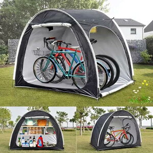 サイクルハウス バイクガレージ サイクルポート 3台用〜4台用 自転車置き場 屋外 サイクルガレージ バイク ガレージ ガレージテント 自転車 テント 屋根 車庫 自転車小屋 バイク テント 携帯