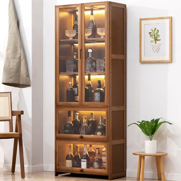 【ポイン3倍!特定商品!7月限定!】ウイスキー 棚 おしゃれ 酒棚 3段 / 5段 ワインバーキャビネット 自立式ワインラック お酒収納ラック 酒類貯蔵ロッカー ウイスキー棚 安定性と耐久性 大容量 収納 ワインラック 組み立てが簡単 防塵型 お手入れ簡単 ウイスキーラック
