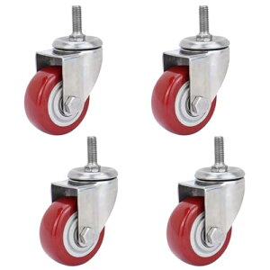 ���ϋv3/4/5�C���`PU��]�L���X�^�[�z�C�[�� 4�p�b�N 360°�T�C�����g�H�Ɨp�L���X�^�[ �V���b�s���O�J�[�g�Ƌ�p �˂����X�e�� 10x30mm ��v�ŃX���[�Y�Ȉړ���