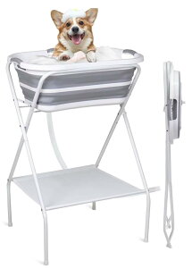 【特定商品!店舗オープン時間限定!ポイント3倍】犬 お風呂 犬 バスタブ ペット用バスタブ 折りたたみ スタンド付き 猫犬浴槽 大容量 猫犬お風呂用 ポータブルバスタブ 内外に適用 排水プ
