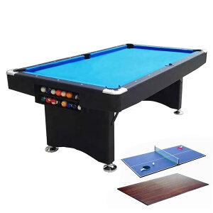 【特定商品!店舗オープン時間限定!ポイント5倍】業務用 家庭用 7フィート フォルデイング(折り畳み) 高級ヴィラ向け|多機能ビリヤードテーブル ポケットインビリヤードテーブル Black Ibe