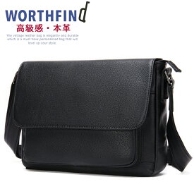 ショルダーバッグ メッセンジャーバッグ 本革 厳選牛革 レザーバッグ ワンショルダーバッグ メンズ 斜めがけ 肩掛け ipad収納 ポーチ レザー 革 小物入れ アウトドア バッグ 父の日