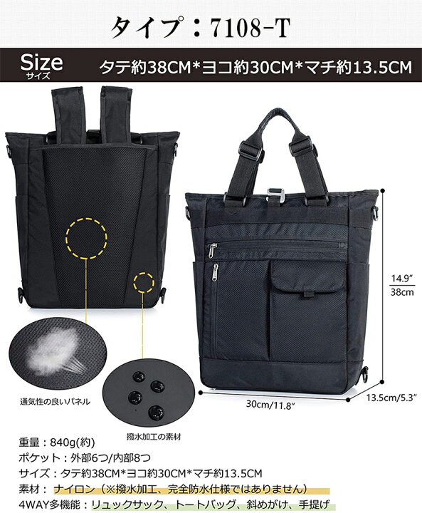 楽天市場】＼最短当日発送／トートバッグ メンズ レディース リュック 