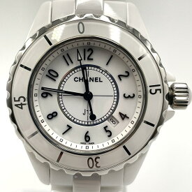 CHANEL シャネル J12 ホワイトセラミック H0968 レディース 腕時計 3針式 白セラミック 白文字盤 ラグジュアリー 定番 人気 女性用腕時計 高級腕時計 ブランドウォッチ ブランド腕時計 ブランド品 服装小物