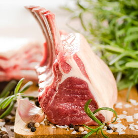 【 WAKANUI SPRING LAMB スプリング ラム フレンチラック キャップオフ 】 完全放牧 ニュージーランド産 仔羊 ラムチョップ 高たんぱく 成長促進ホルモン不使用 遺伝子組み換え飼料不使用