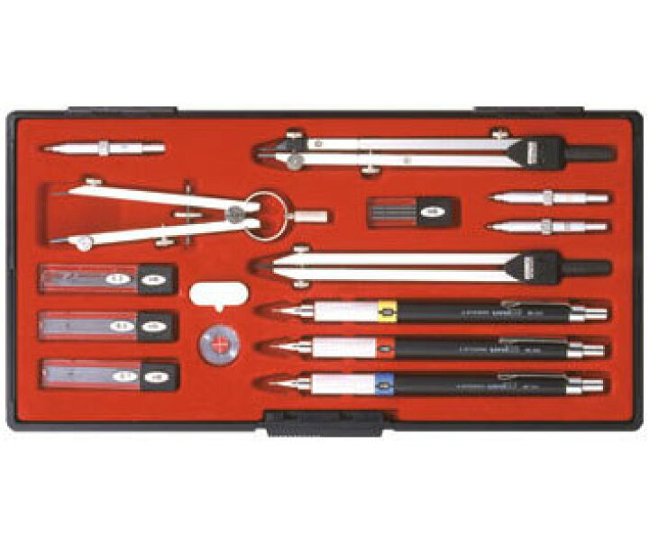 楽天市場】UCHIDA ウチダ マービー KD型製図器 SE 17品組 鉛筆製図 