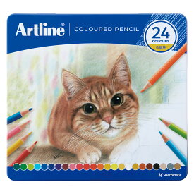 シャチハタ アートライン Artline 色鉛筆 24色セット KCP-24C/H