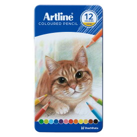 シャチハタ アートライン Artline 色鉛筆 12色セット KCP-12C/H