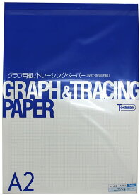 SAKAEテクニカルペーパー グラフ用紙 A2 4.55mm 方眼 上質紙 81.4g/m2 50枚 A2-451