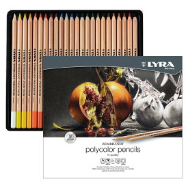 LYRA リラ 油性色鉛筆 ポリカラー メタルボックス入り 24色セット L2001240