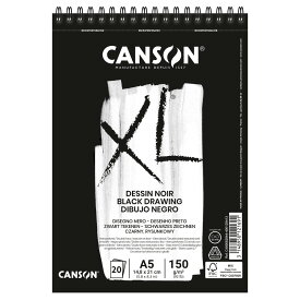 キャンソン XL ブラック A5 5冊入 082-844