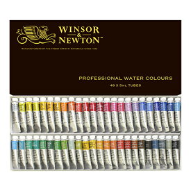 W&N ウィンザー&ニュートン プロフェッショナル ウォーターカラー PWC 5ml チューブ 48色セット 18809848
