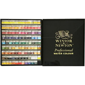 ウィンザー&ニュートン プロフェッショナル ウォーターカラー PWC 固形水彩絵具 ハーフパン 107色セット 18809797