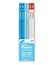 三菱鉛筆 uni Palette ユニパレット ユニスター 1050 2B パステルブルー+赤鉛筆 1ダース US1050