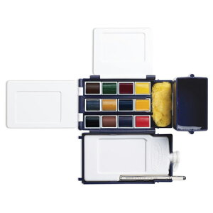 W&N �E�B���U�[&�j���[�g�� �v���t�F�b�V���i�� �E�H�[�^�[�J���[ PWC �n�[�t�p�� 12�F �t�B�[���h�|�P�b�g�Z�b�g 18809685